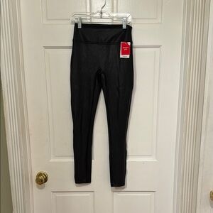 Faux Black Leather Leggings